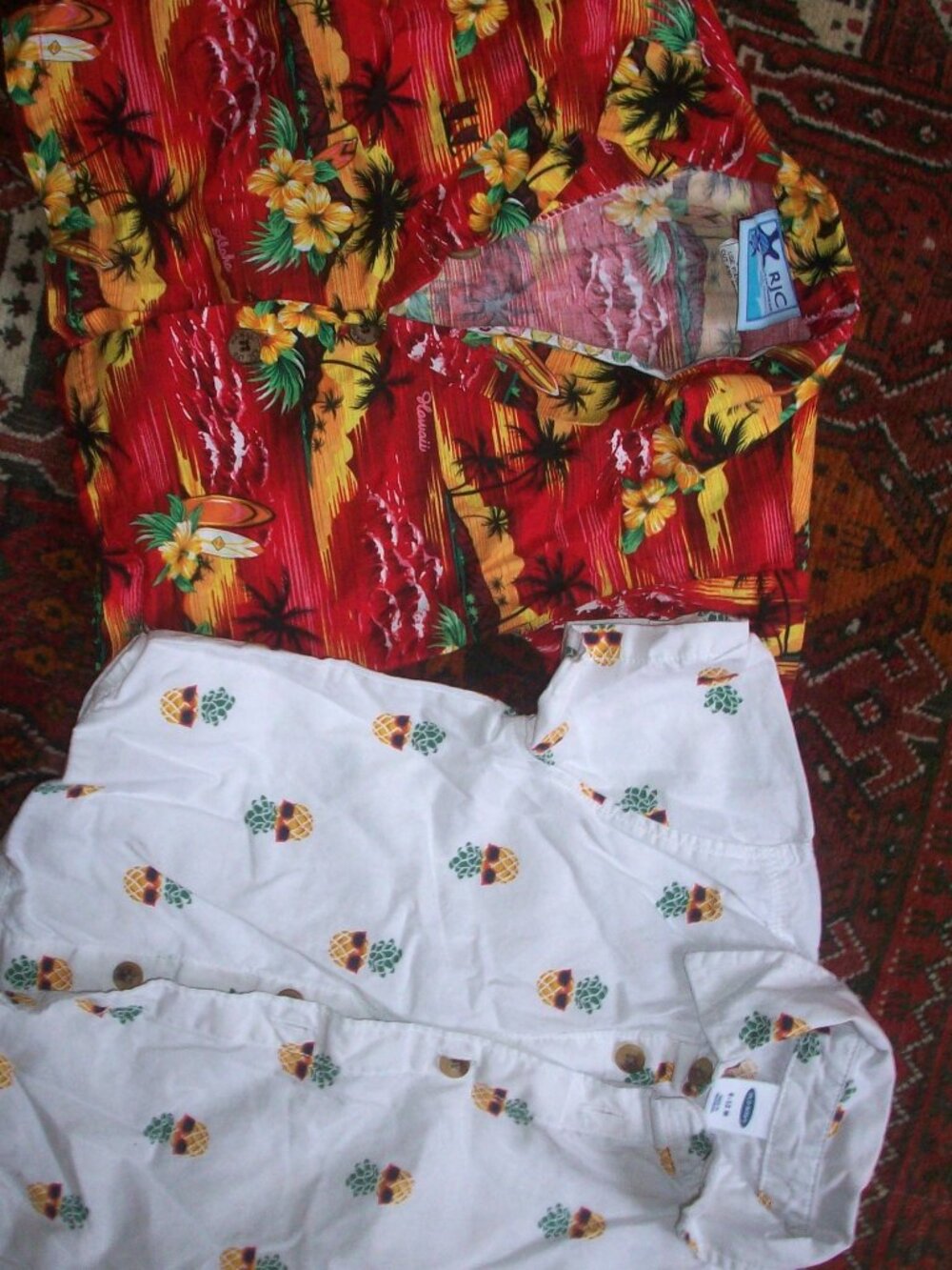 RJC Hawaii Authentic Hawaiian Print Shirt Kids Boys' Size: 6M (2pc) Made In USA